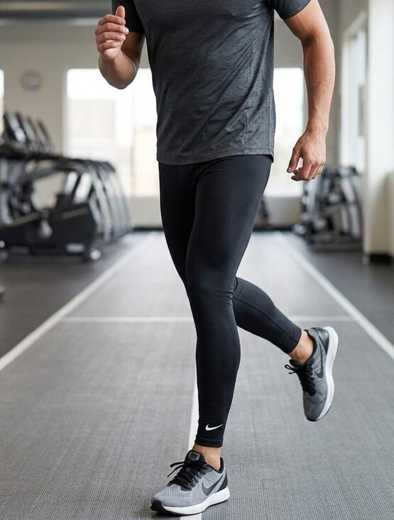 Nike Other - Nike Athletic Wear RN# 56323 Men's Jogger Running Pants M Black Logo Drawstring
